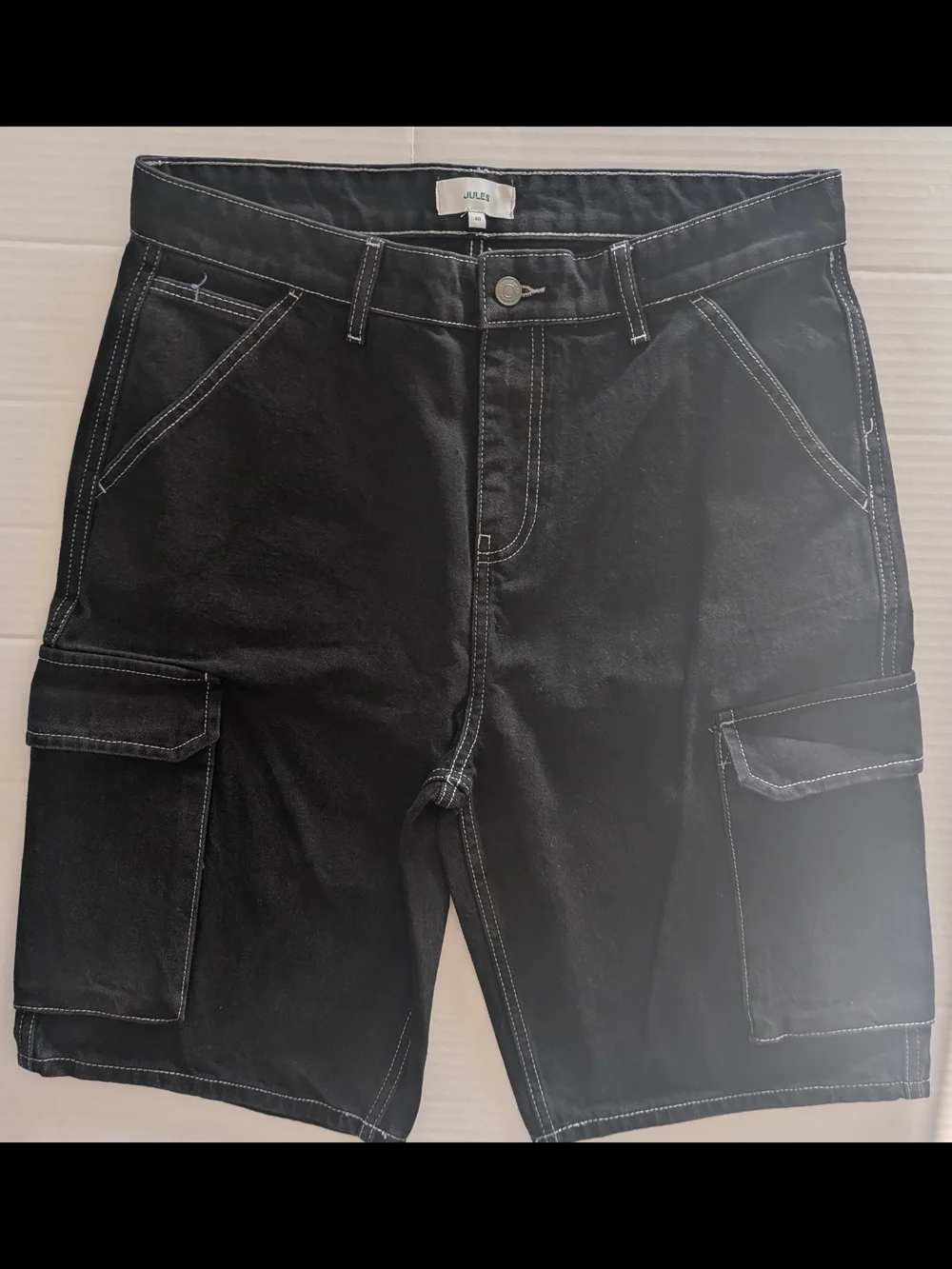 Jules Black Cargo Shorts for Women- Size 40 (NWOT)
